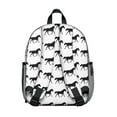 thumbnail image 2 of Rural Horse Lovers Student Backpack – Wild Foal Print With Floral Rainbow Retro Pony Farm Cute Pattern Design, 2 of 4