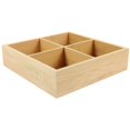 thumbnail image 4 of Divided Serving Case for Storage Safe Light Yellow 4 Compartment Snack Organizer, 4 of 4