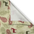 thumbnail image 3 of Ambesonne Deer Kitchen Curtains, Ornate Animal, 55"x45", Olive Green Pale Green, 3 of 3