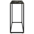 thumbnail image 6 of vidaXL Console Table Black Tempered glass Medium Durable Console Table, 6 of 6
