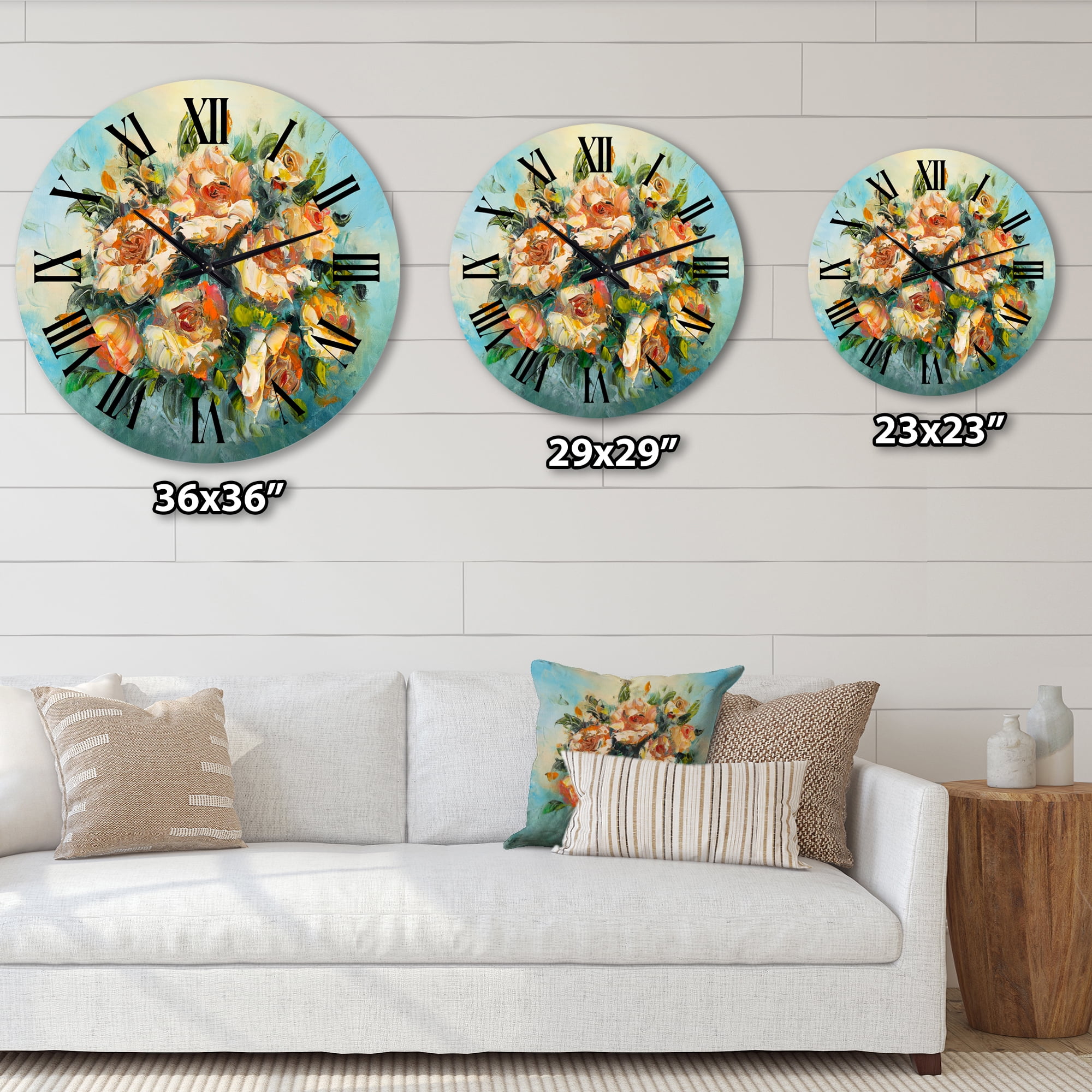 Designart 1 in Quartz Traditional Wall Clock