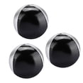 thumbnail image 2 of Bola de malabarismo de PU, 3 piezas Bola de malabarismo de PU negra plateada Bola de malabarismo de cuero resistente y resistente, 2 of 8