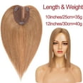 thumbnail image 2 of HAIRRO The NEW Right part Human Hair Toppers for Women Real Human Hair Topper for Women Clip In Topper Hairpieces 40g No Bangs 10 * 12CM Swiss Base Wiglets Top Hair Pieces for Women with Thinning, 2 of 10