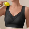 thumbnail image 1 of SDNall Womans Embroidered Glossy Comfortable Breathable Bra Underwear No Rims, 1 of 9