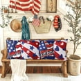 thumbnail image 4 of 4th of July Pillow Covers 18x18 inch Independence Throw Pillow Covers Memorial Day Patriotic Pillow Cases America Freedom Heart Star Stripes Decor Cushion for Holiday Home Sofa Couch, 4 of 6