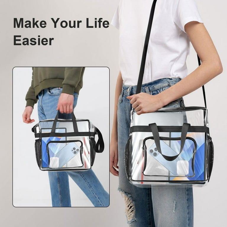 Large Clear Tote Bags for Women Travel Handbag  