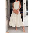 thumbnail image 6 of Womens 2 Piece Skirt Sets Summer Striped Sleeveless Tank Tops Midi Dress Travel Vacation Outfits Matching Sets, 6 of 6