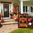 thumbnail image 6 of Happy Thanksgiving Day Garden Flag for Outdoor for Porch Outdoor Lawn Deco Cartoon Cute Thanksgiving Day Versatile Yard Decoration Happy Thanskgiving Yard Flag 28x40 Inches, 6 of 6