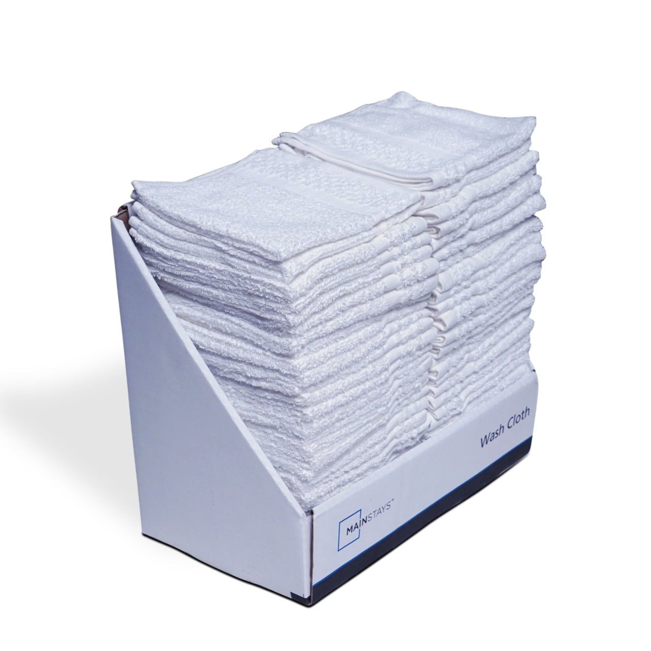 Mainstays Value Washcloth, White