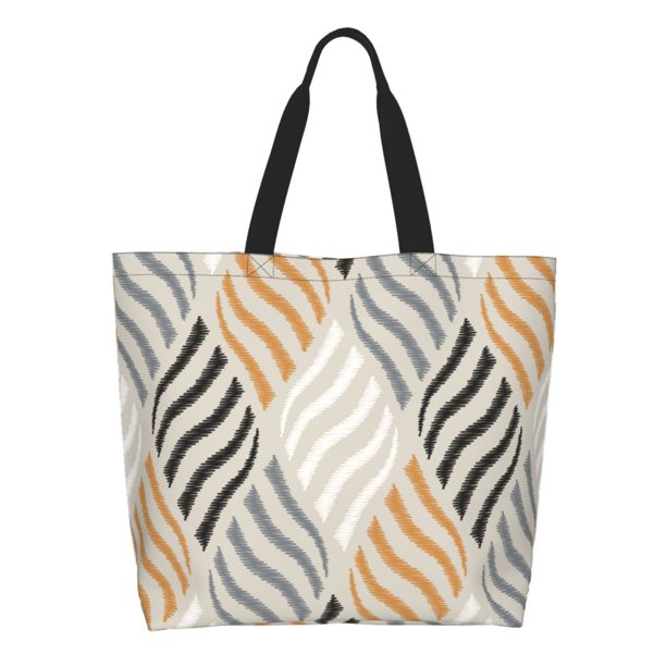Disketp Geometric Bolsa Tote Estampada para Mujer, Bolso de Hombro y de Mano para Compras y Viajes