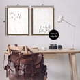 thumbnail image 3 of Stupell Industries Be Still & Know Spiritual Calligraphy Inspirational Painting Brown Floater Framed Canvas Art Print Wall Art, 25 x 31, Set of 2, 3 of 9