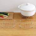 thumbnail image 3 of Hadanceo Stainless Steel Steaming Rack Multifunctional Cooling Rack Round Four-Legged Steaming Rack for Kitchen Cooking, 3 of 7