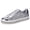 Silver, variant on Women's Glitter Tennis Sneakers Neon Dressy Sparkly Sneakers Rhinestone Bling Wedding Bridal Shoes Shiny Sequin Shoes Silver Size 7.5