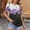 Z10-Multicolor tops for women, variant on Qetyuw Tops for Women Puff Short Sleeve Round Neck Shirts Floral Print Tees Loose Fit Comfy Tshirt Summer Casual Tops for Women