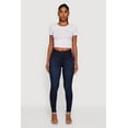 thumbnail image 2 of Womens WAX High Waist Whiskered Skinny Jeans, 2 of 5