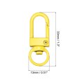 thumbnail image 2 of Giratorio Cierres Seguridad Gancho, 33x13mm Colorido Langosta Garra Cierre para Llaves Organización, Bricolaje Artesanía, Amarillo, 4uds, 2 of 7
