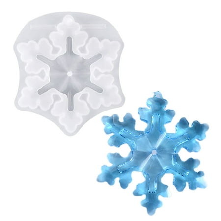 Snowflake Molds Pendant Artistic DIY Craft Party Handmade Decoration Mold New Year Christmas Festival Resin Mould Making Type 4