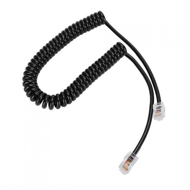 Cable De Micrófono De Mano, Cable De Micrófono De Altavoz Longitud Estirada Bobinado De Resorte Grueso Para HM-98