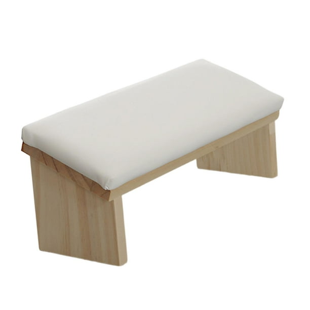 Reposamanos de uñas jinwen Estación de escritorio Accesorio de mesa para Brazo Salón de SPA Blanco