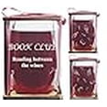 thumbnail image 3 of Orange Kat BOOK CLUB Reading Between The Wines Stemless Wine Glass and Presentation Packaging, 3 of 3