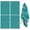 Teal Geometric Quatrefoil, variant on 2 Pcs Funny Kitchen Towels,Teal Geometric Quatrefoil Pattern Microfiber Dish Towels,Kitchen Tea Towels,Kitchen Towel Set (18" X 26")