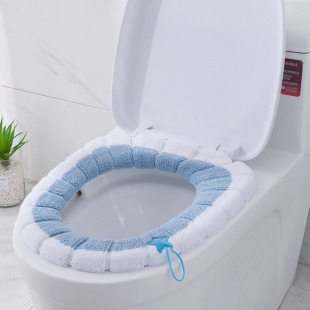 Bathroom WC Warmer Toilet Washable Soft Pad Seat Closestool Cover Lid Cushion 