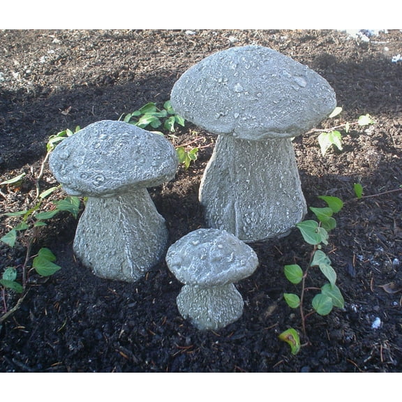 Set of 3 Staddle Stone Mushrooms