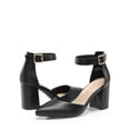 thumbnail image 4 of Zapatos de Tacón para Mujer DREAM PAIRS Negros con Correa en el Tobillo y Tacón de 7.5 cm, 4 of 7