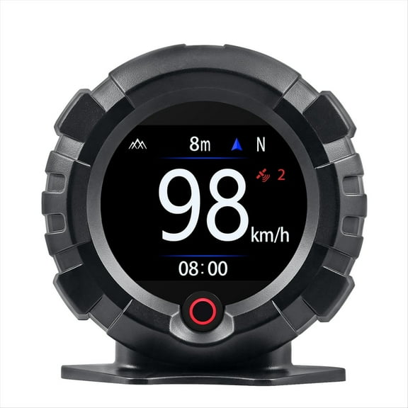 X95 Car GPS Slope Meter Digital Head Up Display Inclinometer Speedometer Off-Road Car Pitch Slope Angle Meter,1 * Car Speedometer 1 * Cigarette lighter wire 1 * ACC modification line,Black