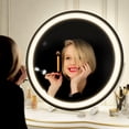 thumbnail image 2 of Espejo de tocador ROLOVE, 18 pulgadas, iluminado, para maquillaje Smart Touch, blanco, 2 of 7