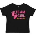 thumbnail image 3 of Inktastic Team Girl Pink Footprints and Arrow Boys or Girls Baby T-Shirt, 3 of 5