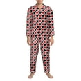 thumbnail image 3 of Cauagu Playing Cards Print Men's Long-Sleeve Pajama Set,Soft Button-Front 2Pjs for Men Long Sleeve Men’s Sleepwear-XX-Large, 3 of 7