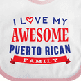 thumbnail image 4 of Inktastic Puerto Rico Love My Puerto Rican Family Boys or Girls Baby Bib, 4 of 4