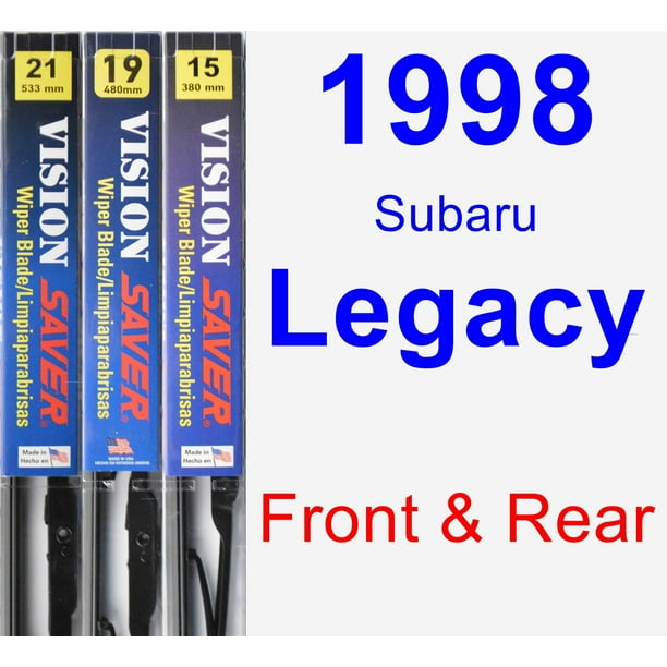1998 Subaru Legacy Wiper Blade Set/Kit (Front & Rear) (3