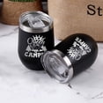 thumbnail image 6 of Queen of The Camper Wine Tumbler, Camping Gifts Coffee Mug Cup, Camp Wine Glass Stemless Tumblers with Lid Stainless Steel Insulated Vacuum, RV Gifts for Women Camper Travel Outdoors 12 Oz, 6 of 6