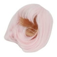 thumbnail image 4 of Peluca de muñeca con flequillo recto hasta los hombros, pelo corto, fibra suave, fácil de cortar para BJD 1/3, color rosa, 4 of 15