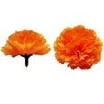 thumbnail image 6 of Marigold Flower Heads Bulk, 100Pcs for Garlands Crafts, Silk Fake Flowers, Orange, 6 of 6