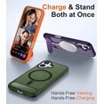 thumbnail image 3 of Funda Mate Translúcida Delgada con Soporte Oculto, Compatible con iPhone 17 6.3" – Verde, 3 of 7