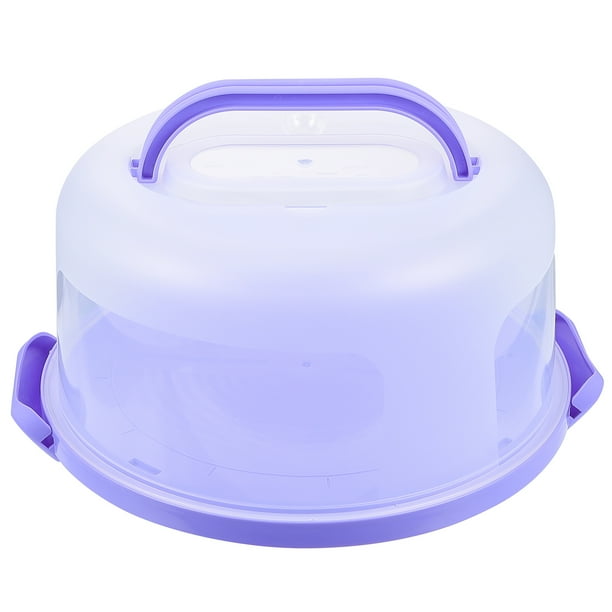 Cake Carrier Box Holder Portable Lid Stand Plastic Storage Keeper
