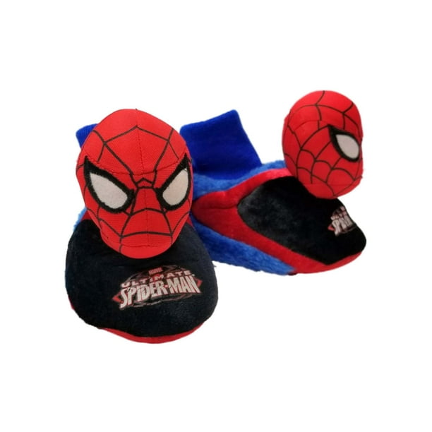 Marvel - Marvel Comics Toddler Boys Blue Spiderman Slippers Spider-Man ...