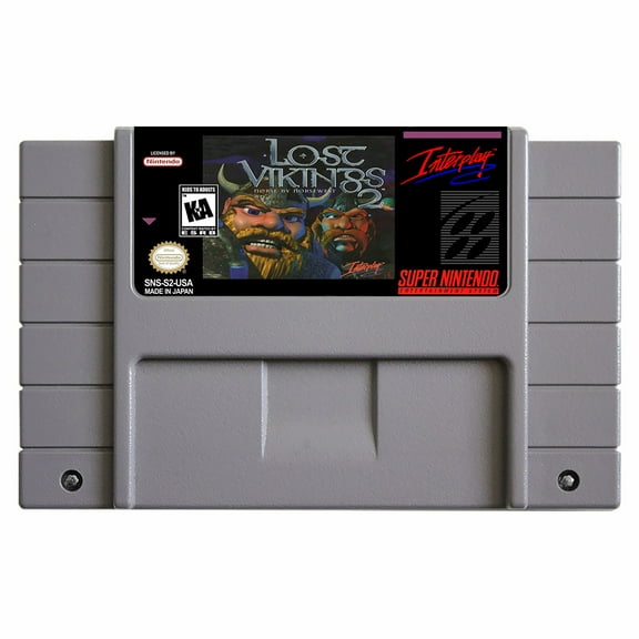 SNES Games Cartridge Lost Vikings 2