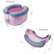 2-in-1 Go Potty for Travel, Portable Folding Compact Toilet Seat,Potty Training Toilet Chairs for Toddler Boys & Girls with Storage Bag and Potty Liners by BlueSnail (Blue+Pink)