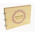 thumbnail image 7 of Darling Souvenir Personalized Engraved Laser Cut Wedding Guest Book Wooden Cover Sign-in Book Registry Guestbook Scrapbook-4D, 7 of 7