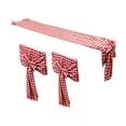 thumbnail image 2 of WWC Christmas Table Runner and Chair Cover Set, Red Plaid Cloth Chair Slipcovers, Christmas Decorations Chair Protector for Party and Dining Room, 2 of 6