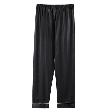 

Mens Print Silk Satin Pajamas Pants Sleep Bottoms Sleepwear Trousers Lounge