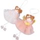 thumbnail image 1 of Adornos navideños Conjuntos de varios diseños (2 piezas, ángel blanco/rosa) JAMW Sencillez, 1 of 5