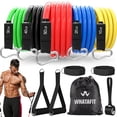 thumbnail image 1 of Juego de bandas de resistencia WHATAFIT de 11 piezas con anclaje para puerta y bolsa, 1 of 6