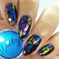 thumbnail image 5 of Whats Up Nails - Rhombus Vinyl Stencils Nail Art Design, 5 of 8