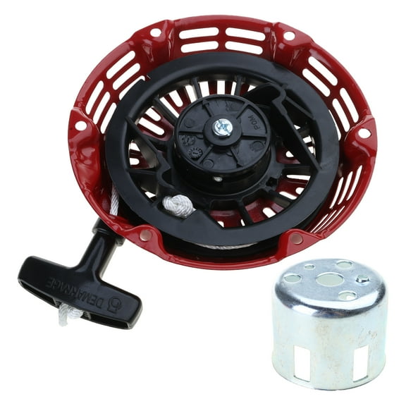 Upgraded Recoil Starter with Start Cup GX120 GX160 GX200 Pull Starter Engine 4/5.5/6.5hp Motor Replace Easy Installation