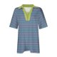 thumbnail image 3 of Tops Cortos para las Mujeres Blusas Impresas Manga Corta Turndown Collar Camiseta, Tops de Blusa para las Mujeres Casual, 3 of 5